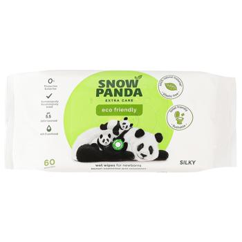 Салфетки влажные для младенцев Snow Panda Silky Extra Care 60шт - купить, цены на Идеал - фото 1
