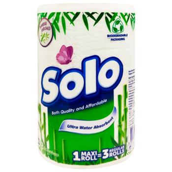 Рушники паперові Solo Maxi білі 240арк - купити, ціни на Восторг - фото 1