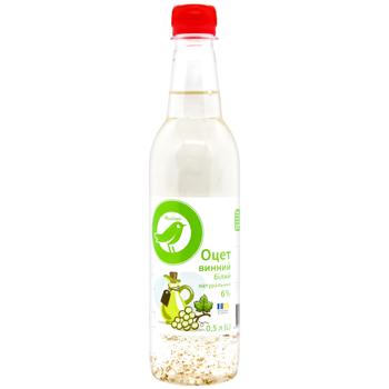 Auchan White Wine Vinegar 6% 0.5l