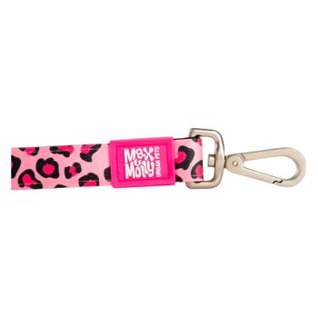 Поводок Max and Molly Short Leash полиэстер 120см/25мм с принтом розовый леопард - купить, цены на MasterZoo - фото 3