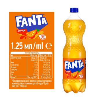 Напиток газированный Fanta Апельсин 1,25л - купить, цены на Идеал - фото 2