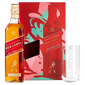 Виски Johnnie Walker Red Label подарочный набор 40% 0,7л - купить, цены на Восторг - фото 1