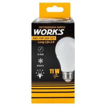 Work's Long-Life LED Lamp A60 11W 65K E27