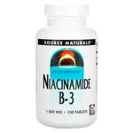 Нікотинамід B3 Source Naturals 1500мг 100 таблеток