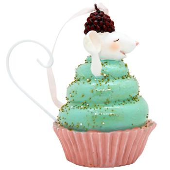 Bona Di Mouse in Cupcake Decorative Hanging Figurine 11cm in Assortment - buy, prices for - photo 6