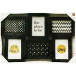 Actuel Black Photo Frame for 6 Photos 10x15cm