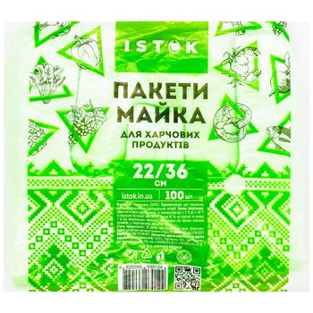 Пакети Istok майка 22х36см 100шт - купити, ціни на Чудо Маркет - фото 1