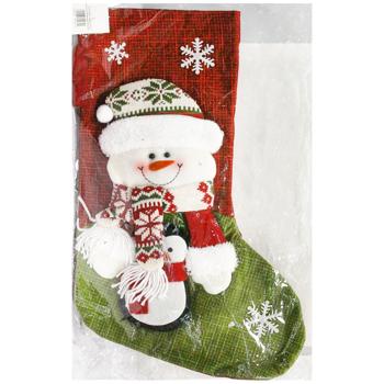 Прикраса д/свята Carnival Шкарпетка Різдвяна  6130-26/4 - купити, ціни на МегаМаркет - фото 3