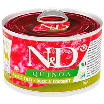 Farmina N&D Skin Coat Adult Mini вологий корм для собак 140 г - качка, кіноа, кокос та куркума - купити, ціни на MasterZoo - фото 1