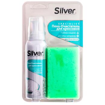 Silver Foam Cleaner for Sports Shoes + Sponge 125ml - buy, prices for ULTRAMARKET - photo 1