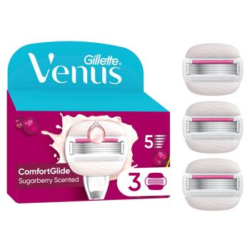 Venus Comfortglide Sugarberry Scented Shaving Cartridges 3pcs - buy, prices for NOVUS - photo 2