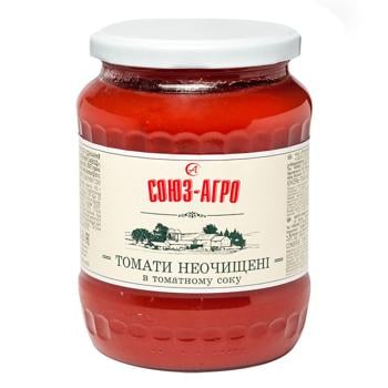 Vegetables tomato "vk union" llc uncleaned 660g - buy, prices for Ideal - photo 1