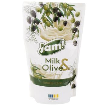 Jam! Milk&Olive Cream Soap with Glycerin 300ml - buy, prices for Chudo Market - photo 1