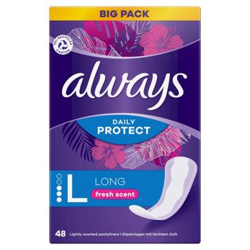 Always Daily Protect Long Fresh Scent Daily Pads 48pcs - buy, prices for MegaMarket - photo 4