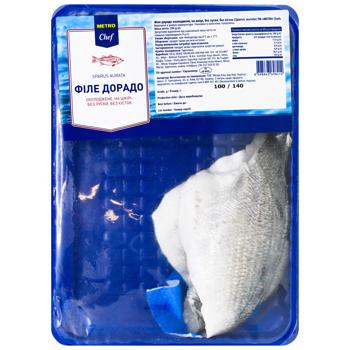Metro Chef Chilled Dorado Fillet on Skin without Scales and Bones 250g