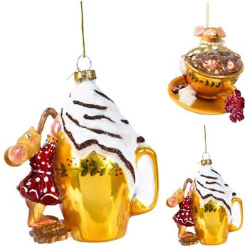 Decoris Mouse and Coffee Glass Pendant 11cm in assortment - buy, prices for - photo 1