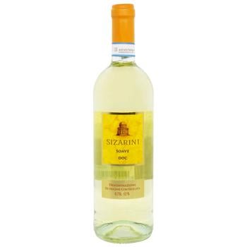 Вино Sizarini Soave DOC белое сухое 12% 0,75л