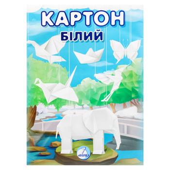 Картон білий 200г/м3 7 аркушів