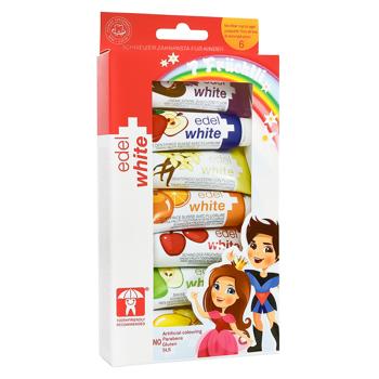 Дитяча зубна паста Edel White 7 Фруктів трав’яна 7х9,4мл - купити, ціни на МегаМаркет - фото 1
