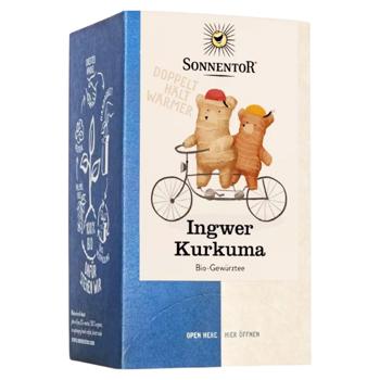 Чай трав’яний Імбирь та Куркума органічний пакет 32,4г, Sonnentor - купити, ціни на Grono - фото 1