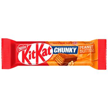 NESTLÉ® KITKAT® Chunky Waffle Bar in Milk Chocolate with Peanut Paste 42g - buy, prices for Epicentr FOOD - photo 1