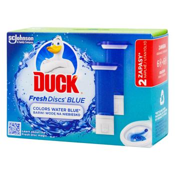 Duck Blue Disks Gel Toilet Cleaner 2pcs*36ml - buy, prices for Supermarket "Kharkiv" - photo 1