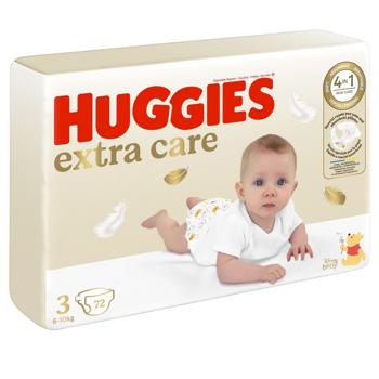 Подгузники Huggies Extra Care 3 6-10кг 72шт - купить, цены на МегаМаркет - фото 2