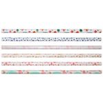 Папір для пакування подарунків  LOVE&HOME  білий фін.принт NEW YEAR в асорт. 0,7x1 Арт.7037