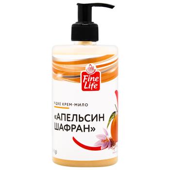 Fine Life Orange Saffron Liquid Cream Soap 500g