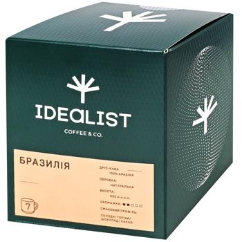 Idealist Coffee Brazil Drip Coffee 12g*7pcs - buy, prices for NOVUS - photo 1