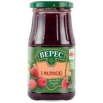 Джем Верес с малиной 630г
