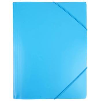 Auchan Colour A4 Blue Folder with Elastic Band 0.5mm - buy, prices for Auchan - photo 1