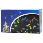 Гирлянда электрическая 100 LED черный кабель 9м теплый белый