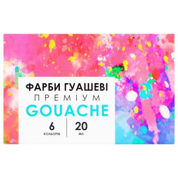 Genius Gouache Paints 6pcs*20ml - buy, prices for Auchan - photo 2