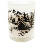 Paco Candle Snowy Forest White in Glass 80x97mm 170g