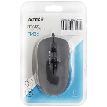 A4Tech FM26 USB Smoky Grey Computer Mouse - buy, prices for Auchan - photo 1