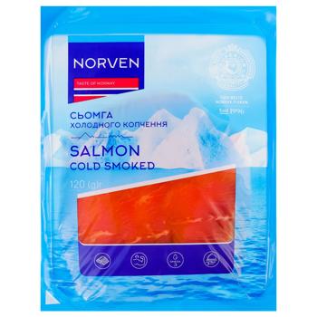 Norven Cold Smoked Sliced Salmon 120g - buy, prices for MegaMarket - photo 1