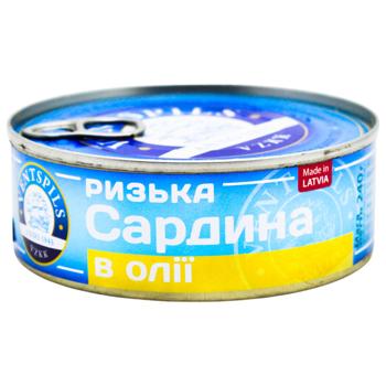 Сардини Ventspils в олії 240г - купити, ціни на Торба - фото 1