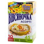 Каша вівсяна Вівсяночка асорті 5 смаків 45г х 10шт