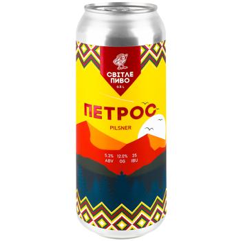 Tsypa Petros Light Unfiltered Beer 5.3% 0.5l - buy, prices for Grono - photo 1