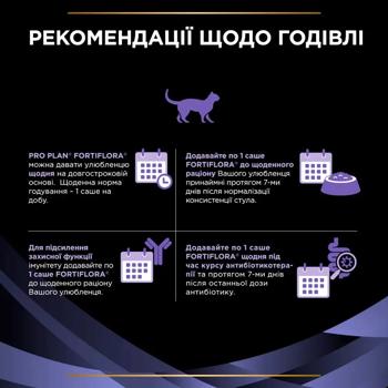 Пробиотик для кошек Purina Pro Plan FortiFlora для поддержания микрофлоры желудочно-кишечного тракта 30шт х 1г - купить, цены на MasterZoo - фото 8