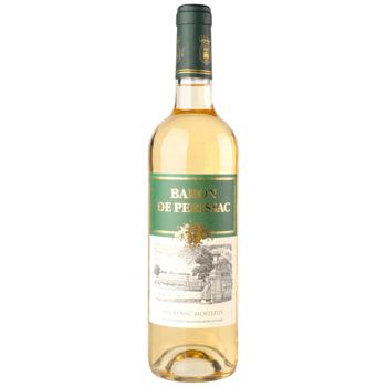 Вино Baron de Perissac Blanc Moelleux белое полусладкое 10,5% 0,75л - купить, цены на ЕКО Маркет - фото 1
