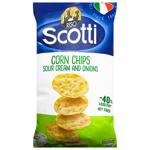 Riso Scotti Chips Corn Sour Cream with Onions 80g