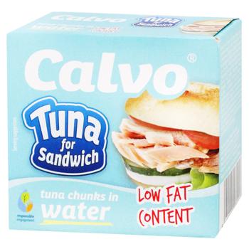 Тунець Calvo для сендвічів у власному соку 142г - купити, ціни на NOVUS - фото 1