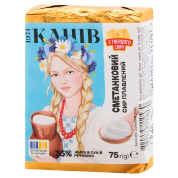 Сир плавлений Канів Сметанковий 40% 75г