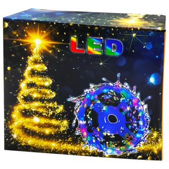 Гирлянда электрическая медная проволока теплая белая 1000 лампочек 25м - купить, цены на Таврия В - фото 1