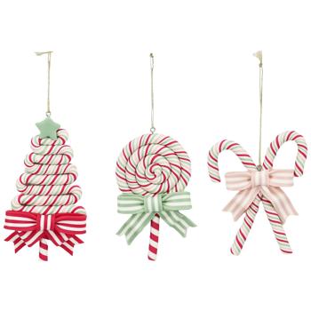 Подвеска Actuel Леденец/Елка 10-12см в ассортименте