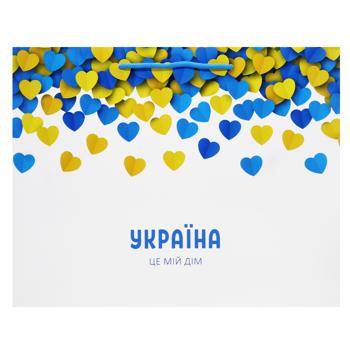 Ukraine Paper Bag 315x250x80mm - buy, prices for NOVUS - photo 1