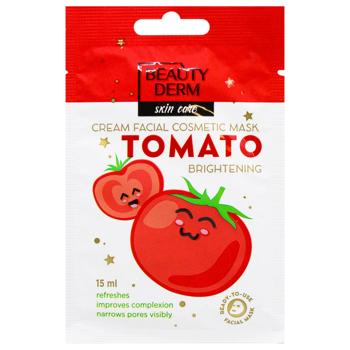 Маска Beauty Derm Томат для лица отбеливающая 15мл - купить, цены на MasterZoo - фото 1