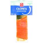 Сьомга Fine Life філе-шматок на шкірі холодного копчення 130г
